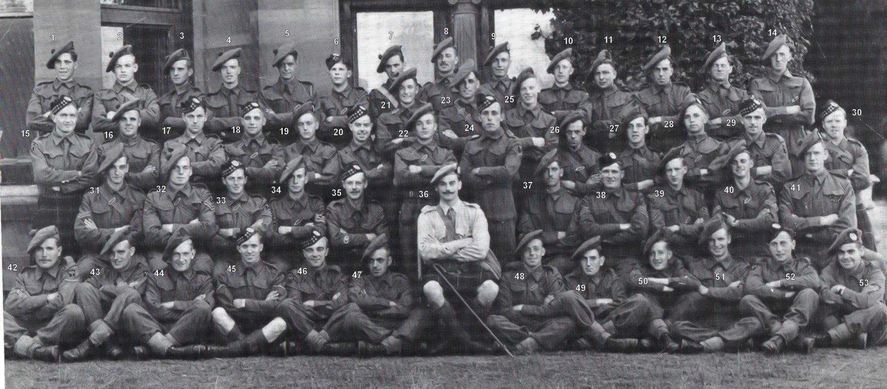No.2 Commando 5 troop 1941 Nunfield House, Dumfries (numbered)