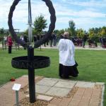 Rev George Parsons watches the Veterans parade.