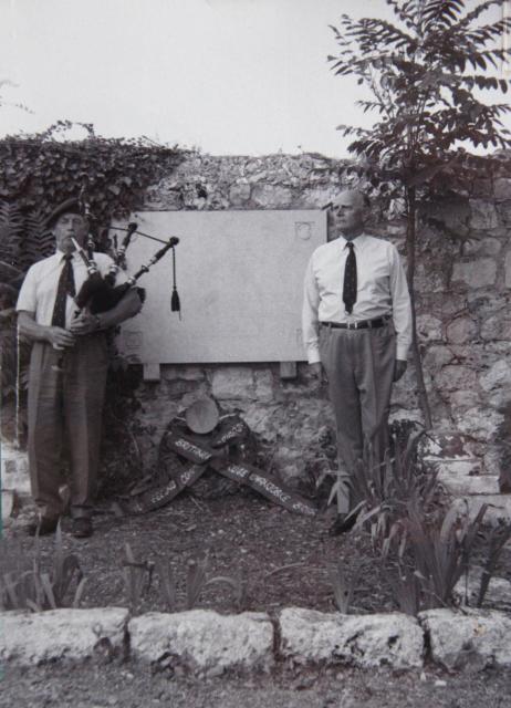 Lt Col. 'Jack' Churchill and his brother Major General Tom Churchill  1973