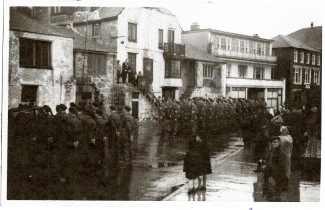 Parade of the CMWTC at St Ives 1945