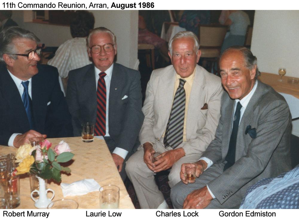 No.11 Commandos 1986 Arran - Robert Murray, Laurie Low, Charles Lock, Gordon Edmiston