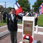 Harry Bell at The No.6 Commando memorial