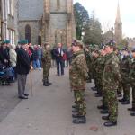 Scotty inspecting the Cadets - 2