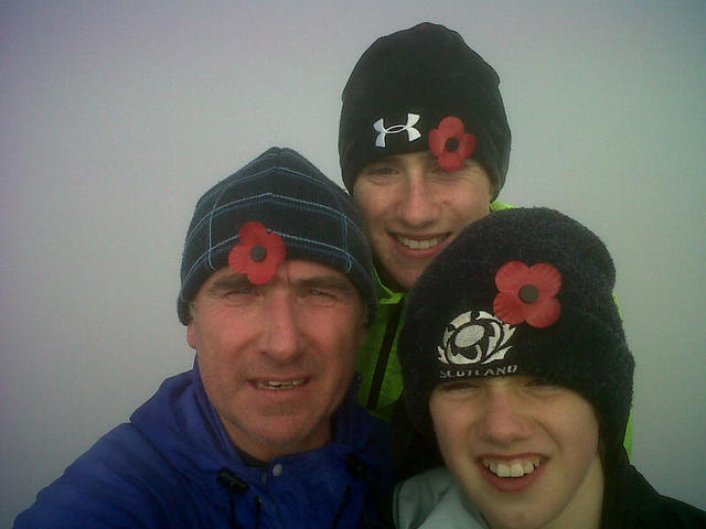 Paddy Ryan (29 Cdo RA) and his sons