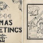 H Party Christmas Card, 1944. (outer face)