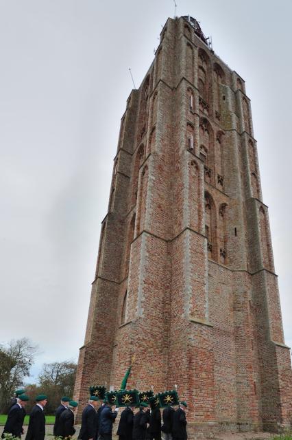 At the light tower in the centre of Westkapelle.