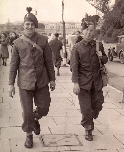 Fred Peters (on the left) and Bert Dixon