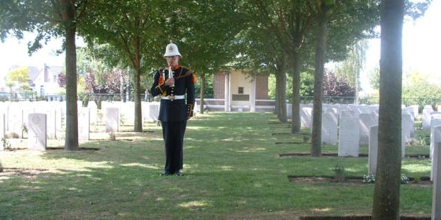 Marine Stew Vise at the Nederweert War Cemetery 2007