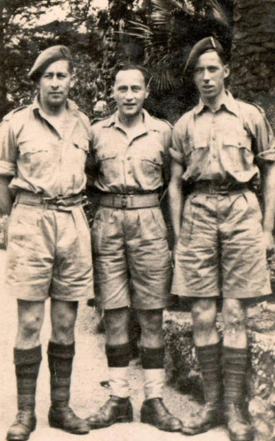 Lionel Bowman, Harry Jacobs, Paddy Deighan