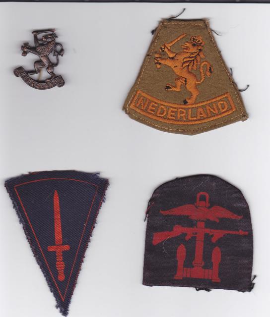 2 'Dutch' troop insignia