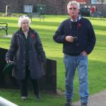 Janet & Bobby Bishop at The Commandos in Lochaber Commemorative Stone, Fort William.