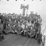 No. 3 Commando on board HMS Prince Leopold during the voyage home from Vaagso.