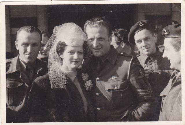 Wedding photo (1) of Sgt Karel Elshof  (No.10IA Cdo. 2 troop)
