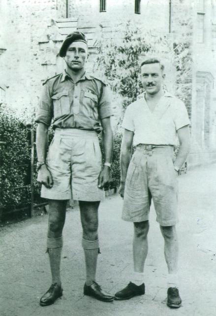 John Southworth MM No.1 Cdo. (on the left) and unknown