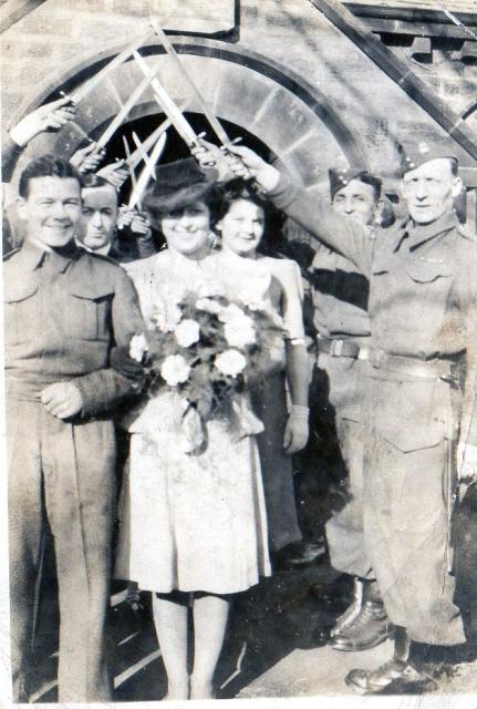 George and Mary Graham on their wedding day 20th Feb 1943