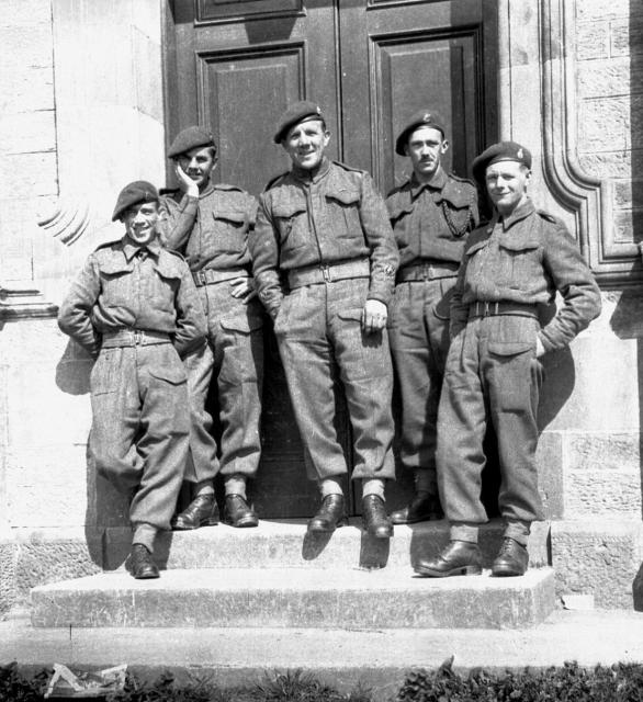 Ken Emmerson (4th from left) 1 SS Bde HQ