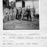 Warrant Officers and NCO's of No.1 Special Service Bde HQ at St Maclou Church, Normandy