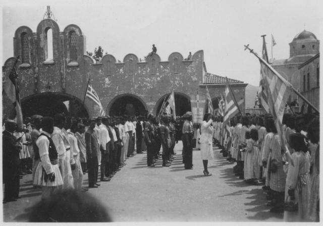 Church parade given for the liberators of Cos Eago 45