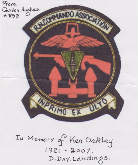 In Memory of Ken Oakley RN Commando
