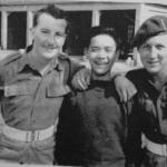 Bernie Hale, Kwan (a student), &  Blondie Williams, Victoria Barracks Hong Kong