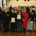 Presentation to the winners of the George Knowland VC Certificates at Elmwood School 2002