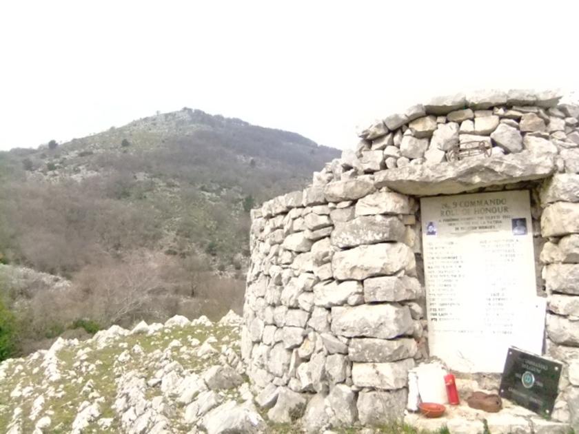 Commando Monument at Mount Ornito, Italy