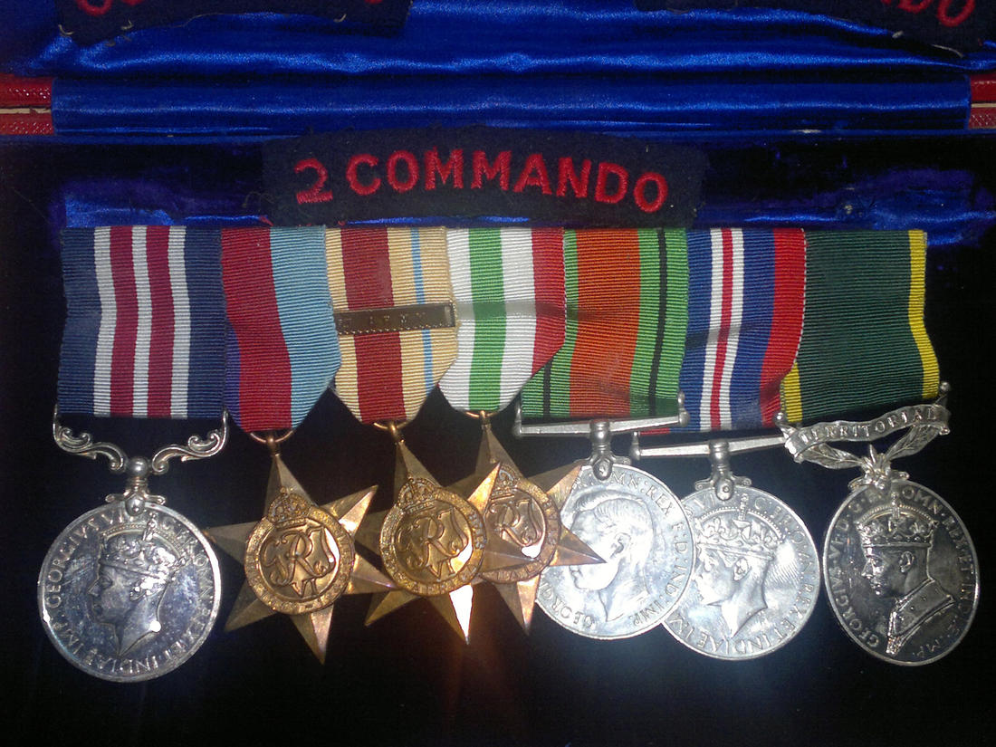 The medals of Eric Groves MM