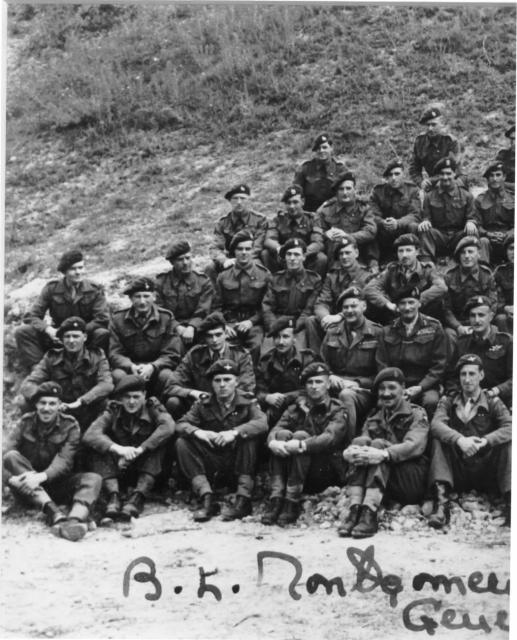 L'écarde quarry, Amfreville, 16th July 1944 - medal presentation ceremony