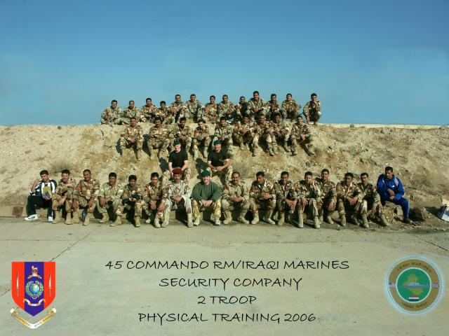 Iraqi Marines with Royal Marines from 45 Commando 2006