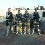 Marines Greg McKenzie and Michael 'Dampers' McGuire, 45 Commando RM