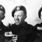 Dick Deeks, Johnny Beck, Ted 'Dutch' Holland, Brussels, 31/1/45