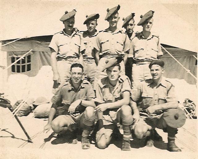 Dougie Martin and others Amriyah Camp, Egypt  Aug 1941
