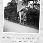 Wreckage of a plane near Douville