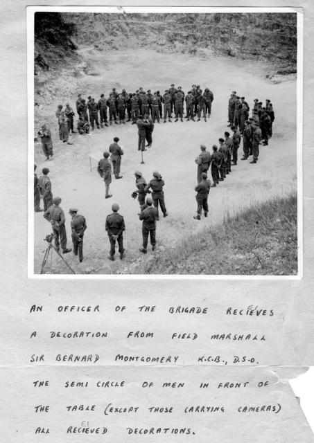 Medal ceremony L'ecarde quarry, Amefreville, 16th July 1944