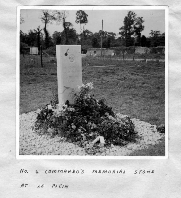 No.6 Commando Memorial stone at le Plein