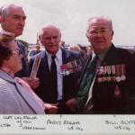 Len Bridger , Percy Bream MBE BEM and Bill Blythe