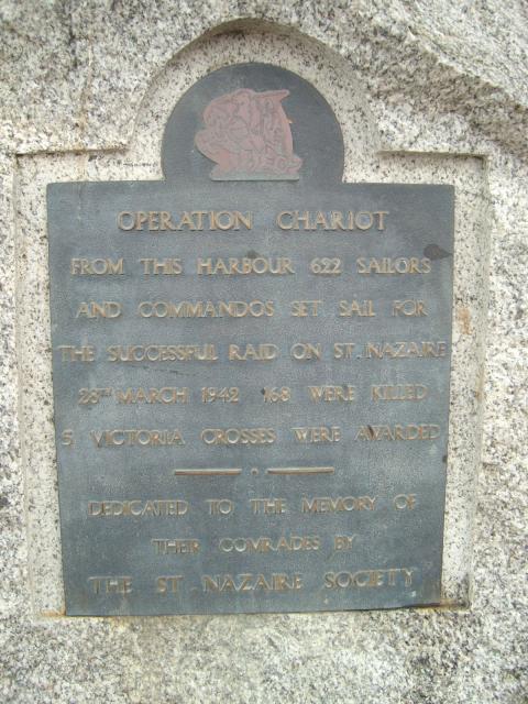 St Nazaire Memorial in Falmouth