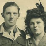 James Corrigan and his wife on their Wedding Day 1945