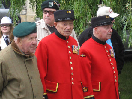 Bert Beddows, Fred Walker, and Roy Cadman,  Amfreville 4th June 2012