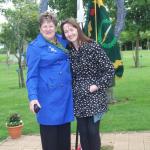 Elaine Davies, daughter of Sgt Jack Southworth MM, No1 Cdo, and Julie Warren, cousin of Capt Larry Stevens, No5 Cdo.