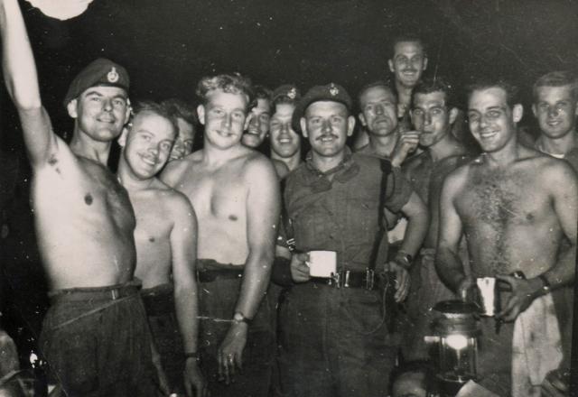 'Percy' Bream with Commandos in Tripoli post war