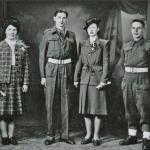 Victor 'Dusty' Miller and his wife Jean on their wedding day