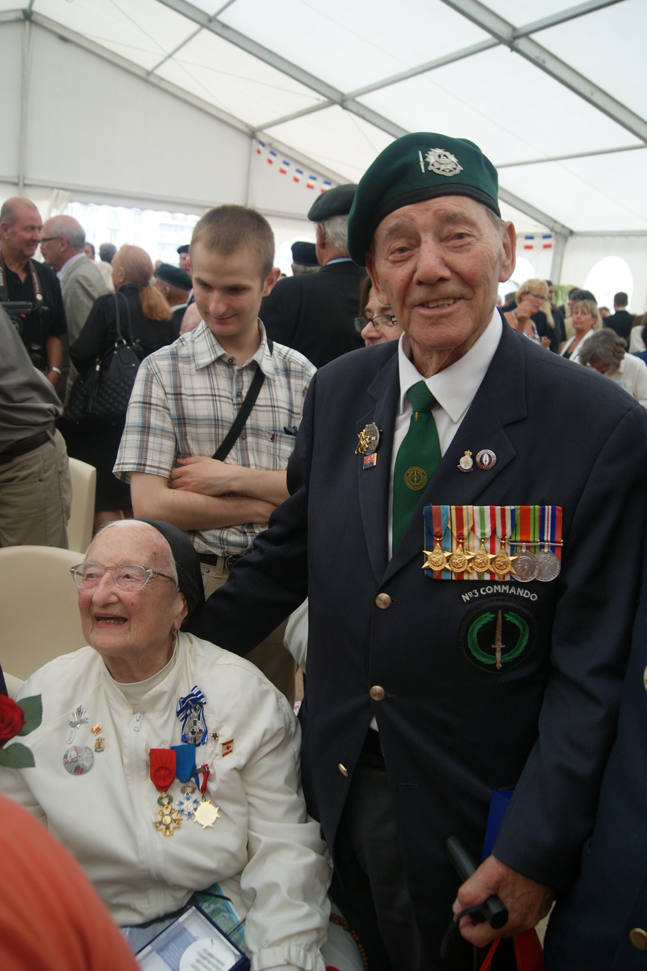 Sister Agnes-Marie Valois and Fred Walker  Dieppe 2012