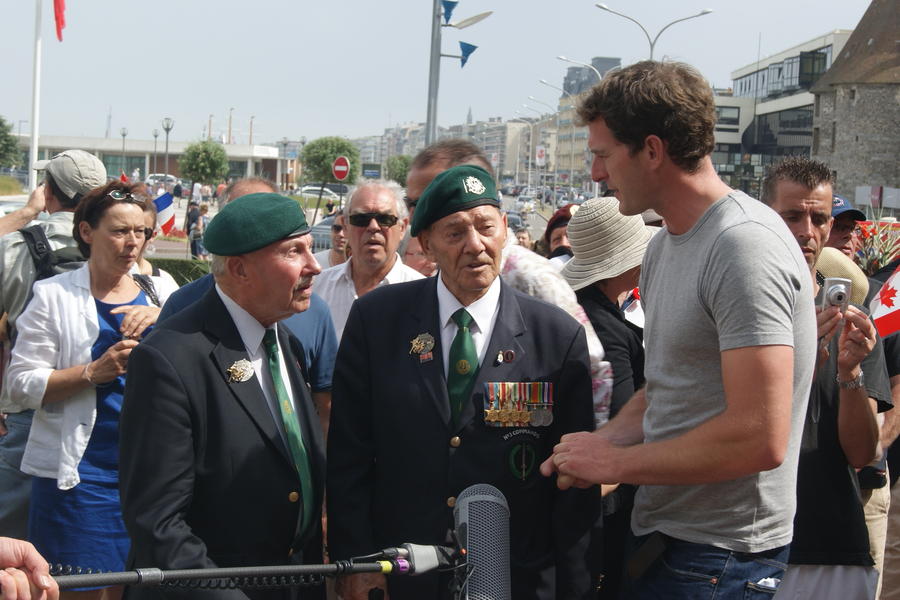 Roy Cadman, Fred Walker, and Dan Snow - Dieppe 2012