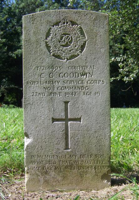 Corporal Charles Gordon Goodwin