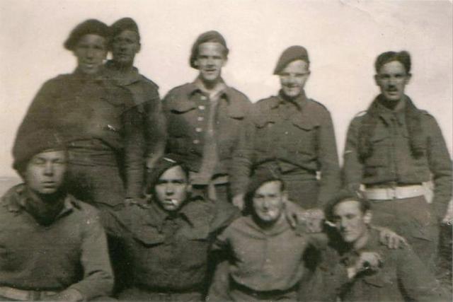 Joe Wright, Doug Webster, Jack Merry,  Cpl Walker, Ron Baldock, Peter Boon, Cliff Knox, and Michael Royal