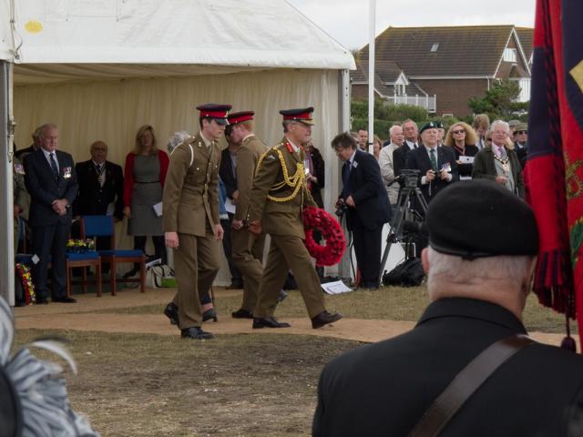 General Sir David Richards approaches the Memorial