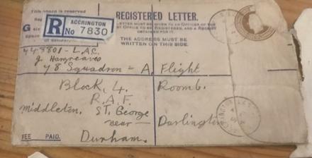 LAC Hargreaves RAF correspondence address 2