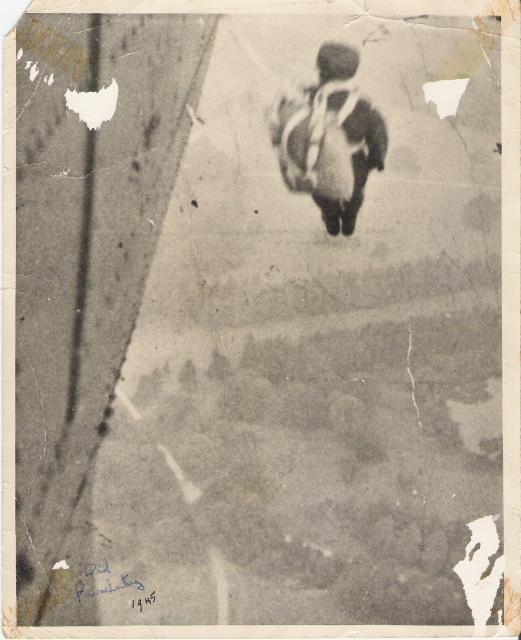 Bob parachuting 1945