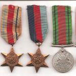Medals of Pte. Tom Hall  No.1 Commando